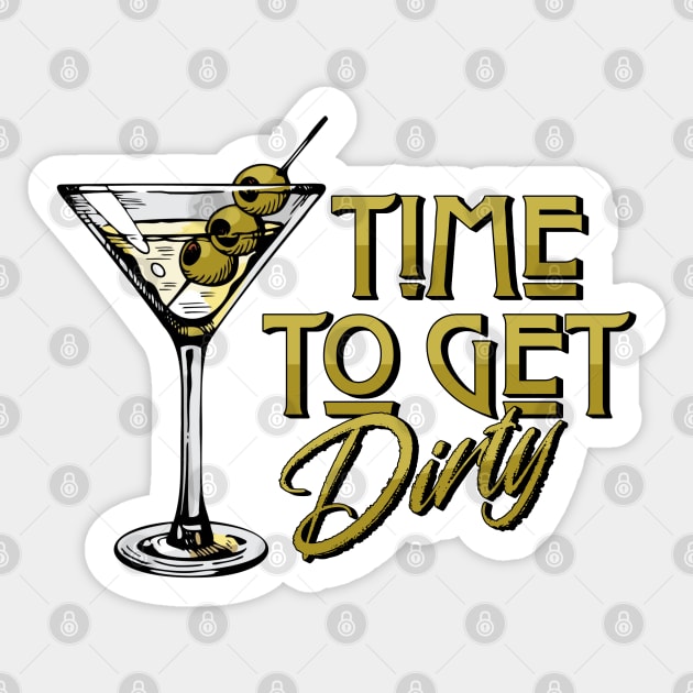 Retro-look Dirty Martini Fun Sticker by HolidayBug